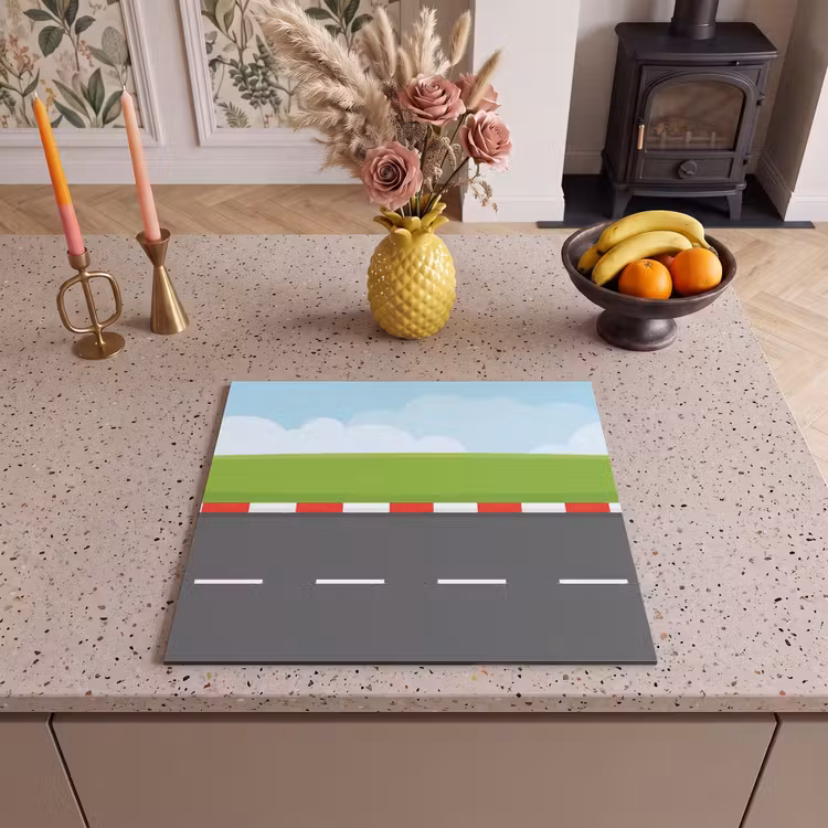 Induction hob cover - Race track - Illustration - Sports - Colorful — 3