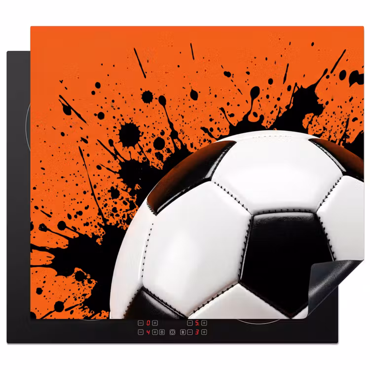 Induction hob cover - Soccer - Paint - Sports - Orange — 1
