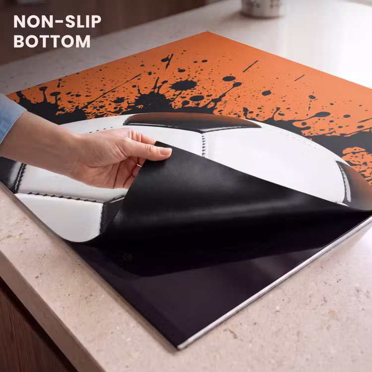 Induction hob cover - Soccer - Paint - Sports - Orange — 5