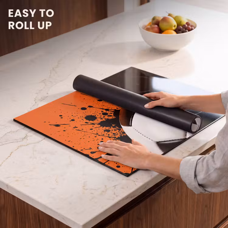 Induction hob cover - Soccer - Paint - Sports - Orange — 6