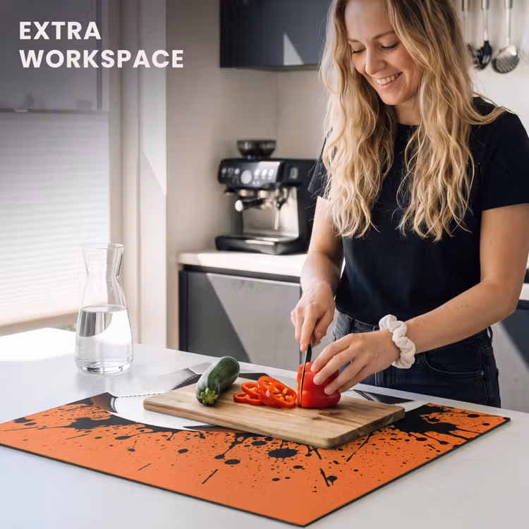 Induction hob cover - Soccer - Paint - Sports - Orange — 7
