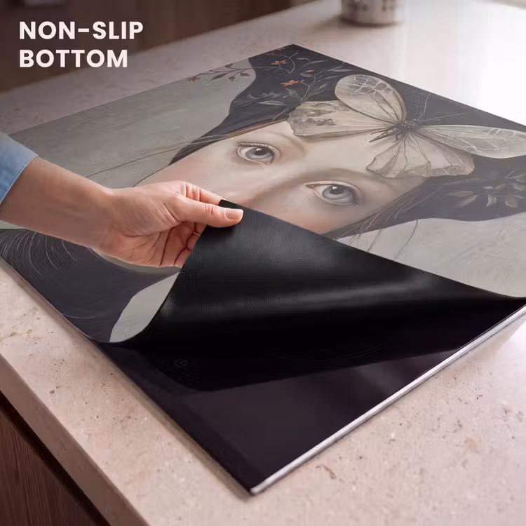 Induction hob cover - Woman - Butterfly - Art - Classic - Muted — 5