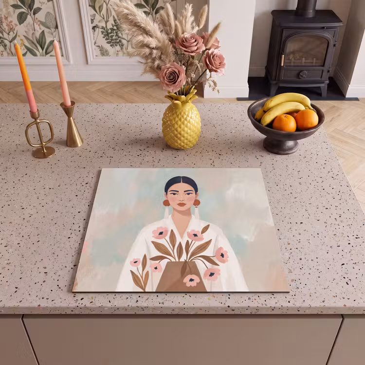 Induction hob cover - Woman - Kimono - Pastel — 3