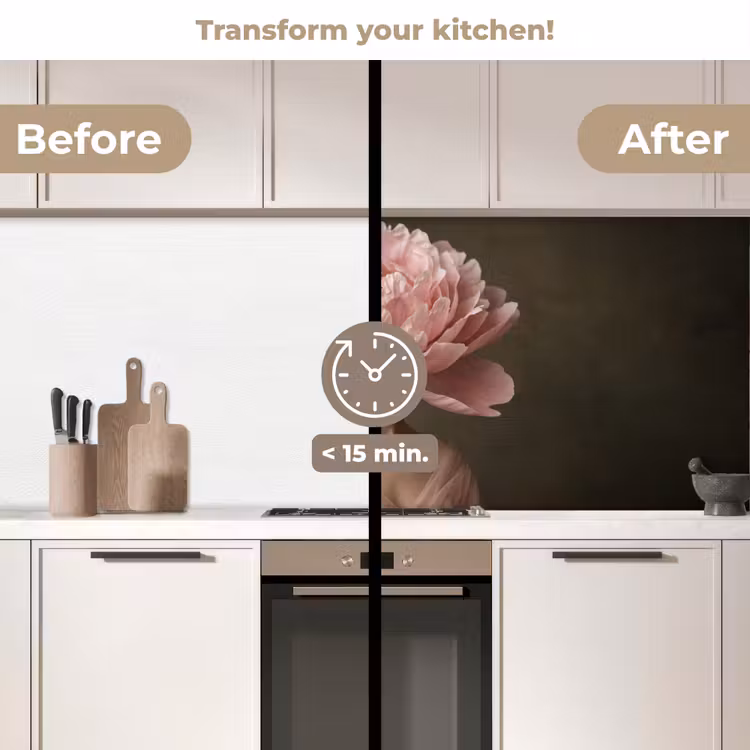 Kitchen splashback - Face - Rose - Pink — 3