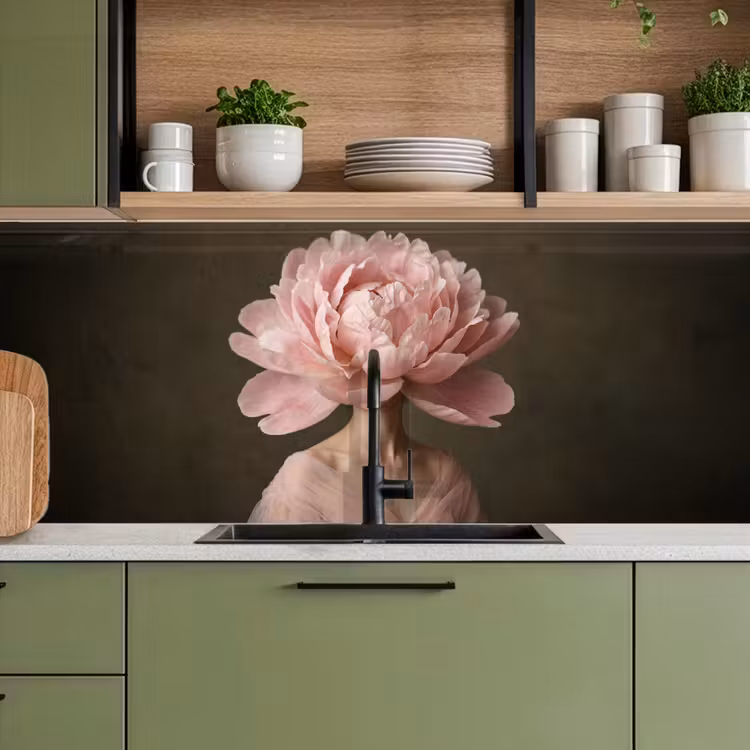 Kitchen splashback - Face - Rose - Pink — 8