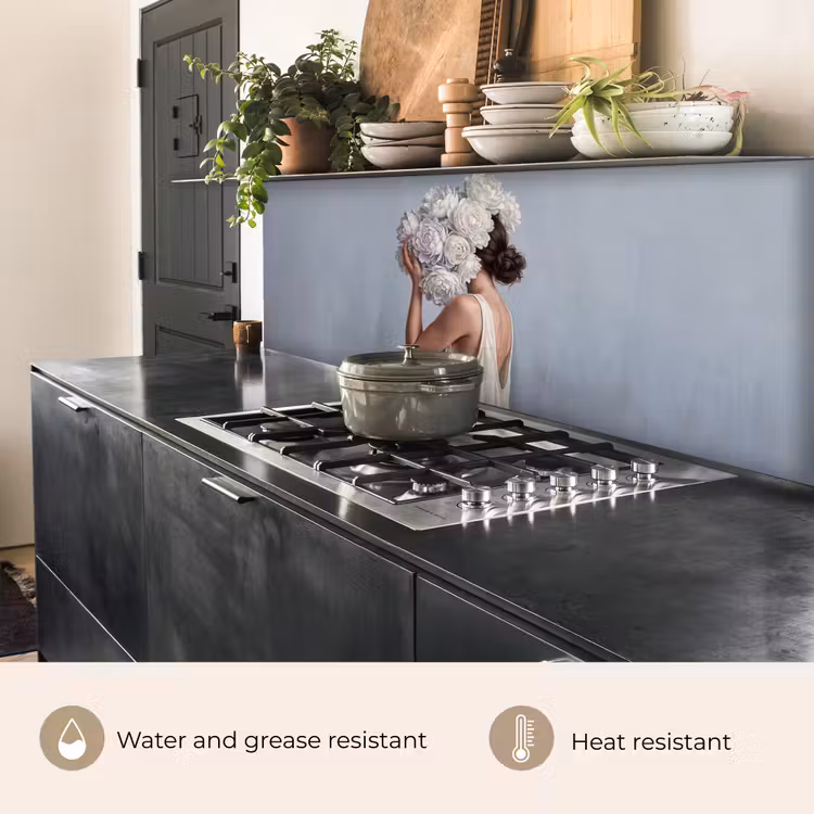 Kitchen splashback - Flowers - Woman - White — 5