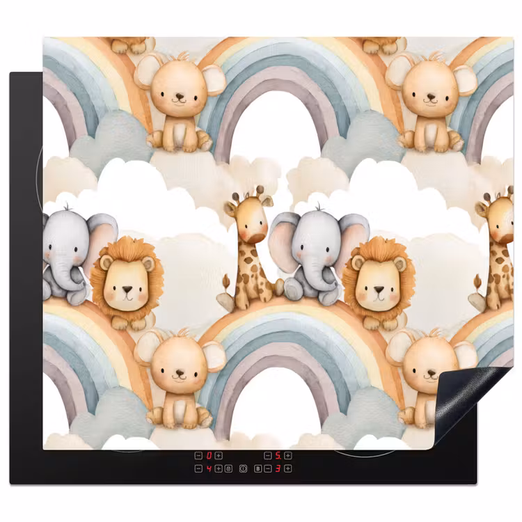 Induction hob cover - Safari - Rainbow - Colorful — 1