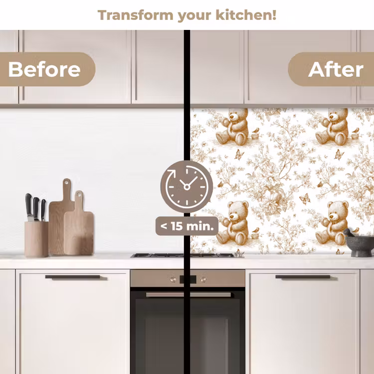 Kitchen splashback - Bear - Timeless - Brown — 3