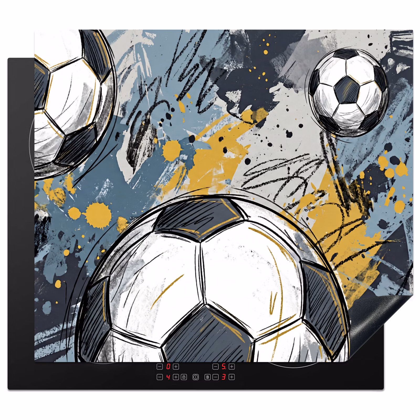 Induction hob cover - Soccer - Abstract - Sports - Colorful — 1