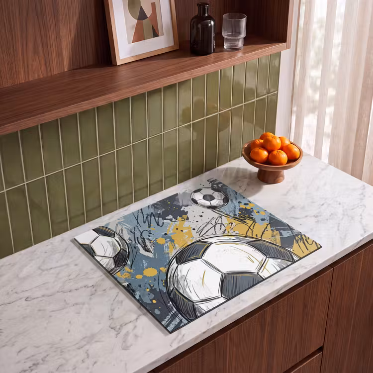 Induction hob cover - Soccer - Abstract - Sports - Colorful — 4