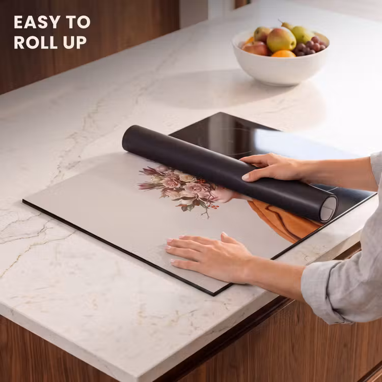 Induction hob cover - Vrouw - Boeket - Kleurrijk — 6