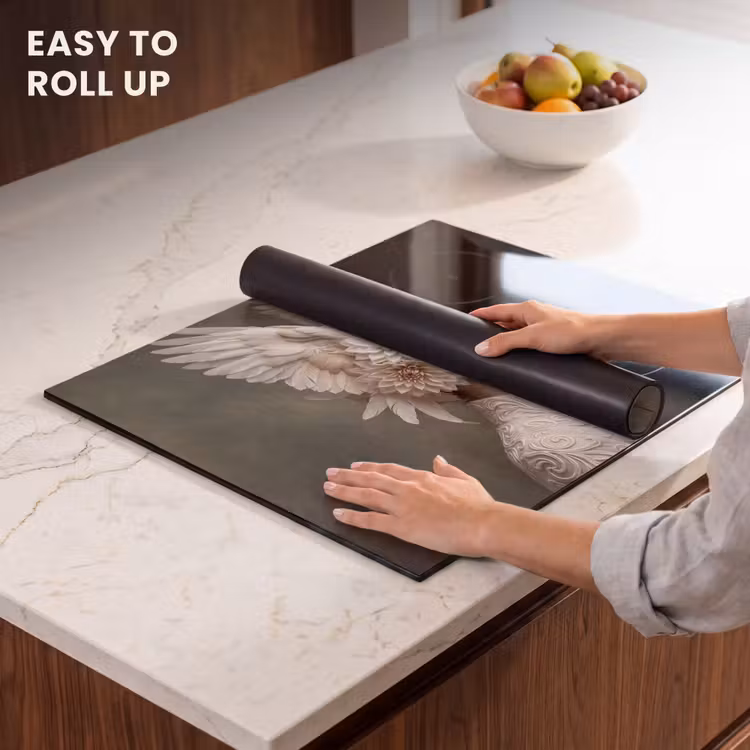 Induction hob cover - Wings - Woman - White — 6