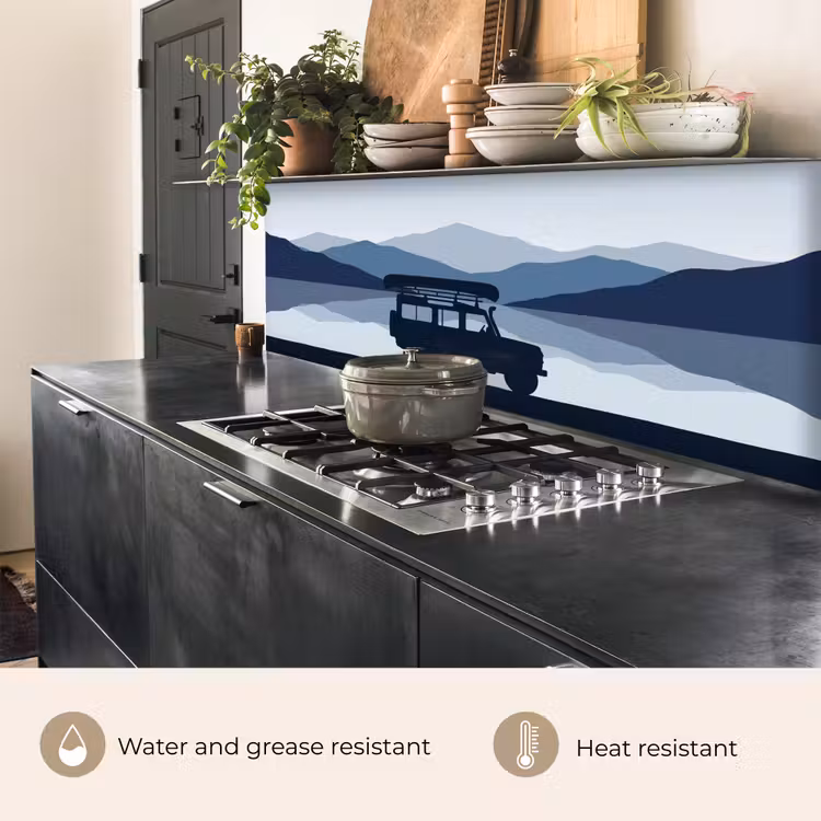 Kitchen splashback - Car - More - Mountains - Blue — 5
