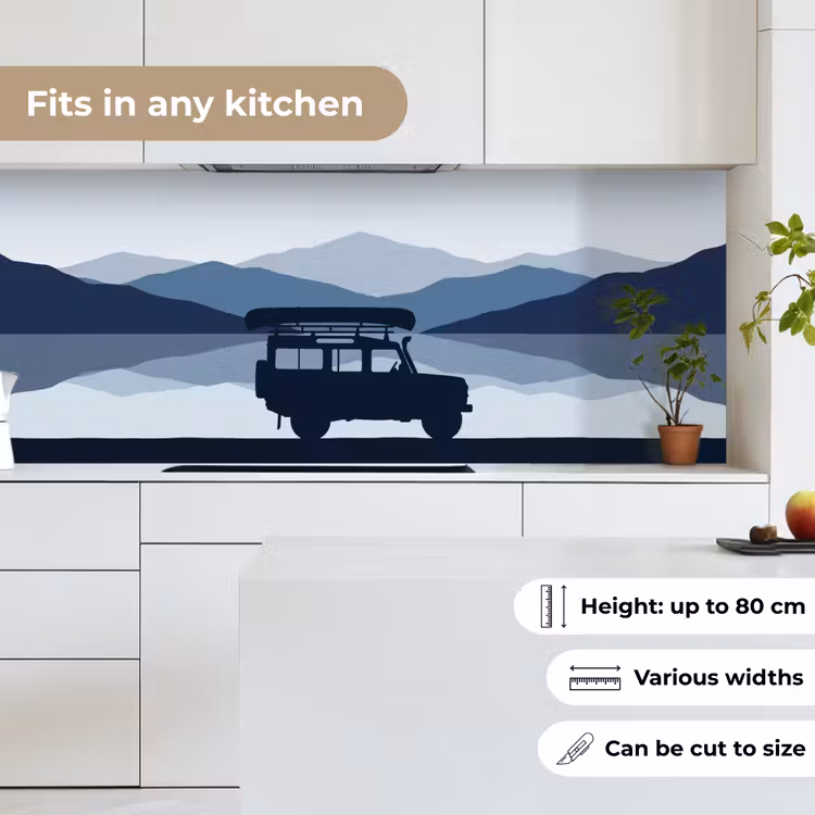 Kitchen splashback - Car - More - Mountains - Blue — 7