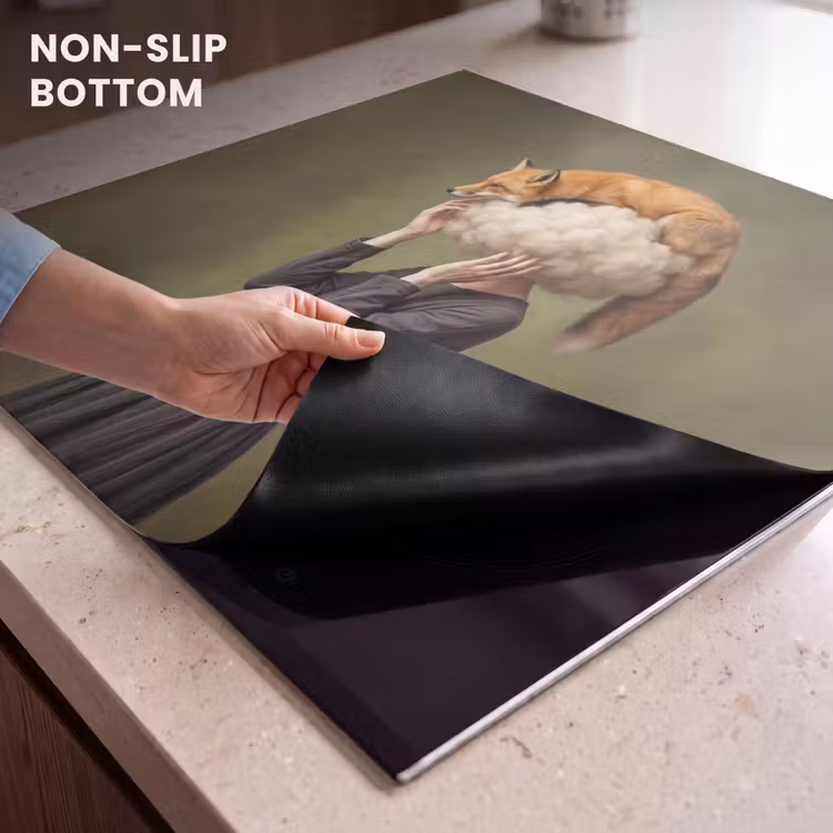 Induction hob cover - Fox - Surrealist - Green — 5