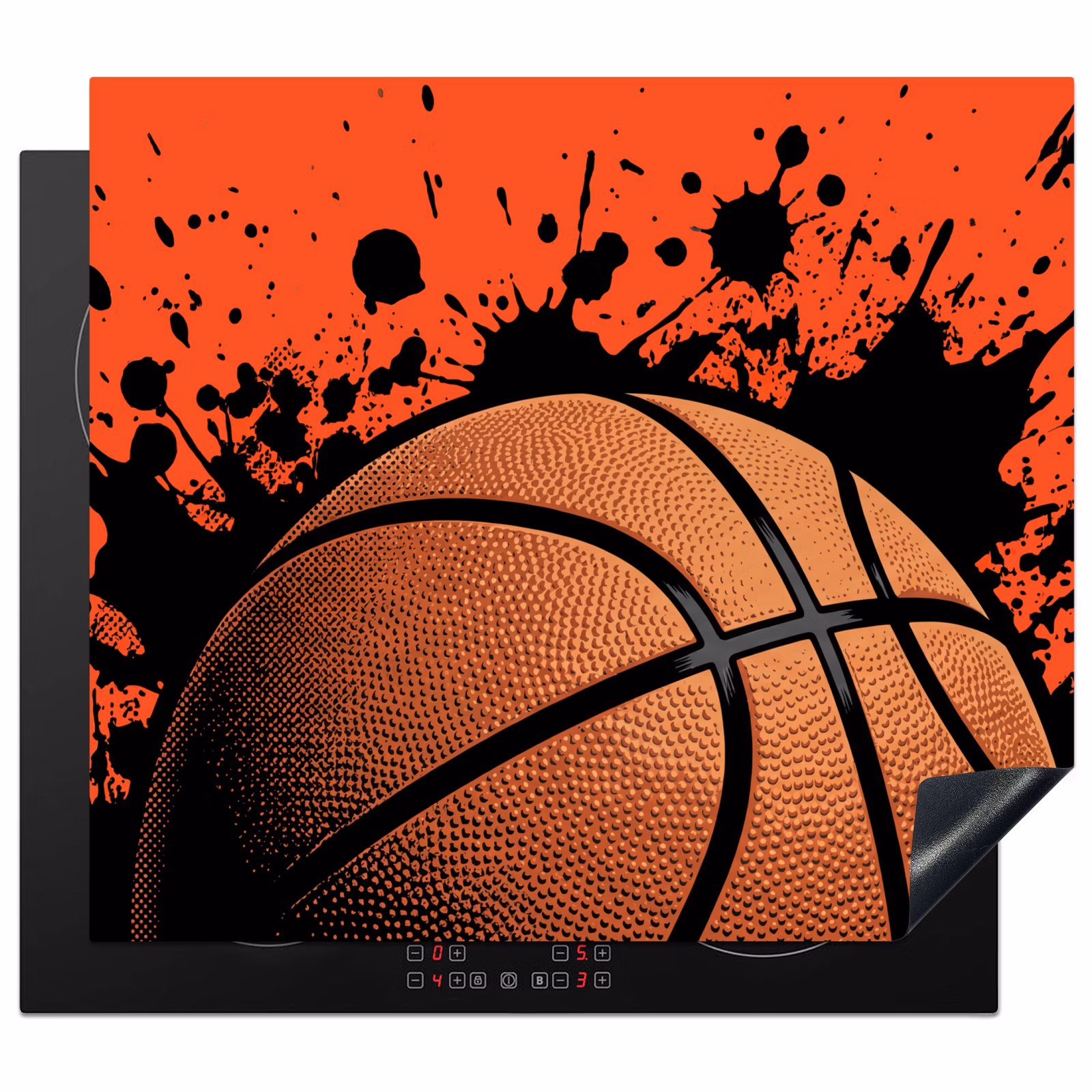 Induction hob cover - Basketball - Paint - Sports - Orange — 1