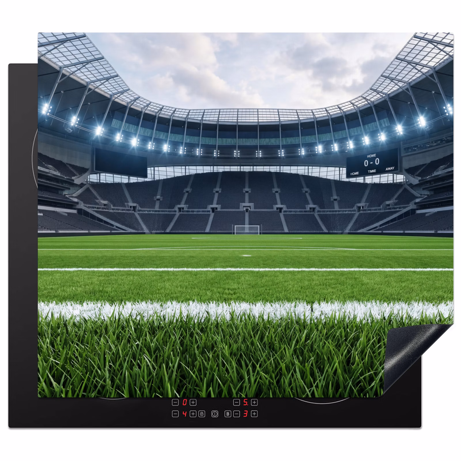 Induction hob cover - Soccer - Stadium - Sports - Green — 1