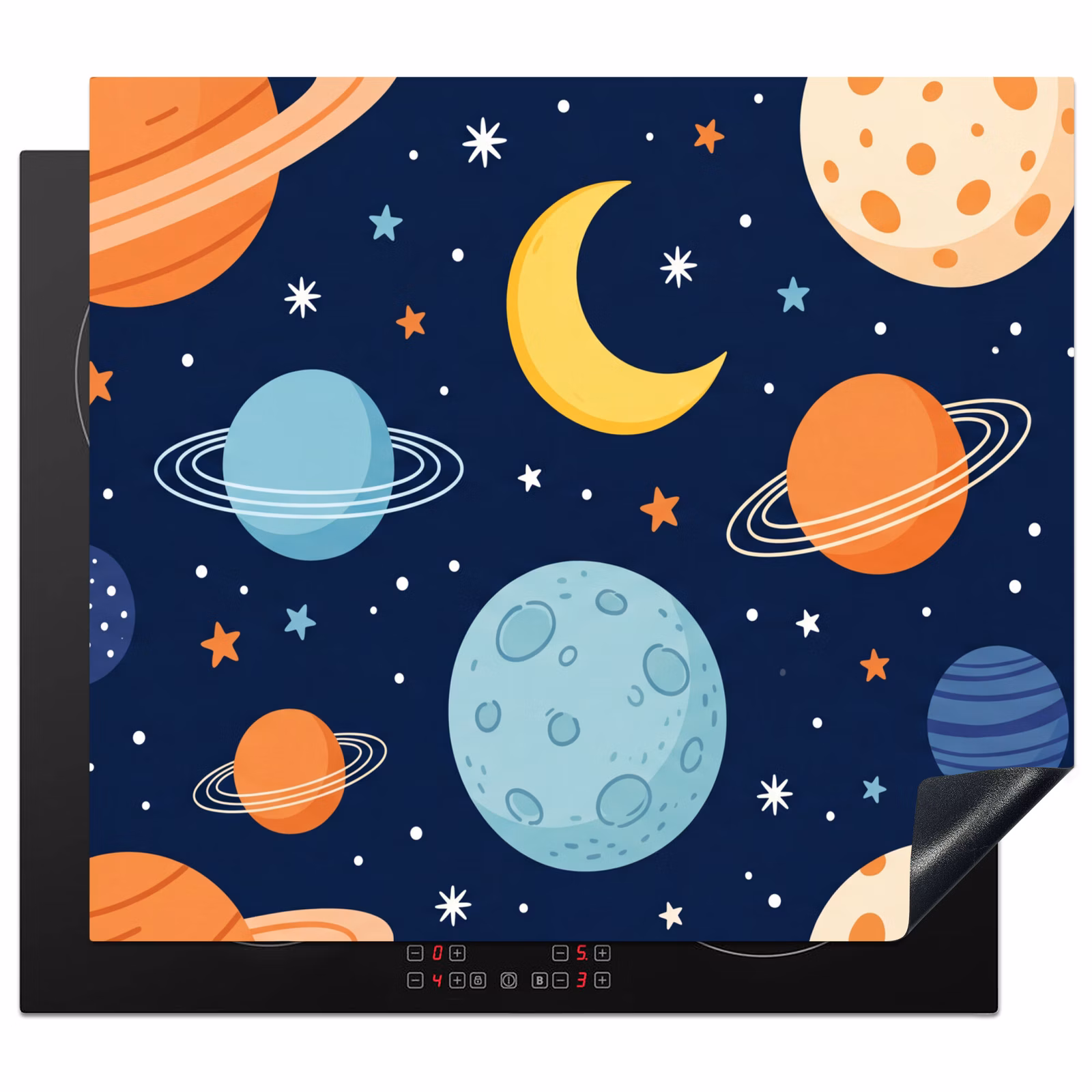 Induction hob cover - Space - Planets - Colorful — 1