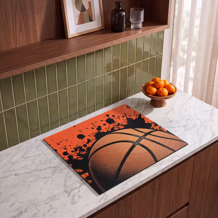 Induction hob cover - Basketball - Paint - Sports - Orange — 4