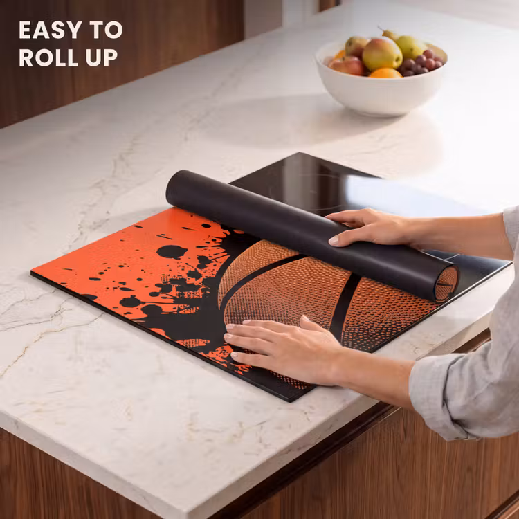 Induction hob cover - Basketball - Paint - Sports - Orange — 6