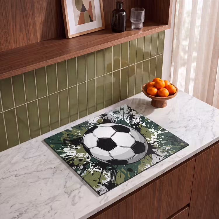 Induction hob cover - Soccer - Paint - Splatters - Green — 4