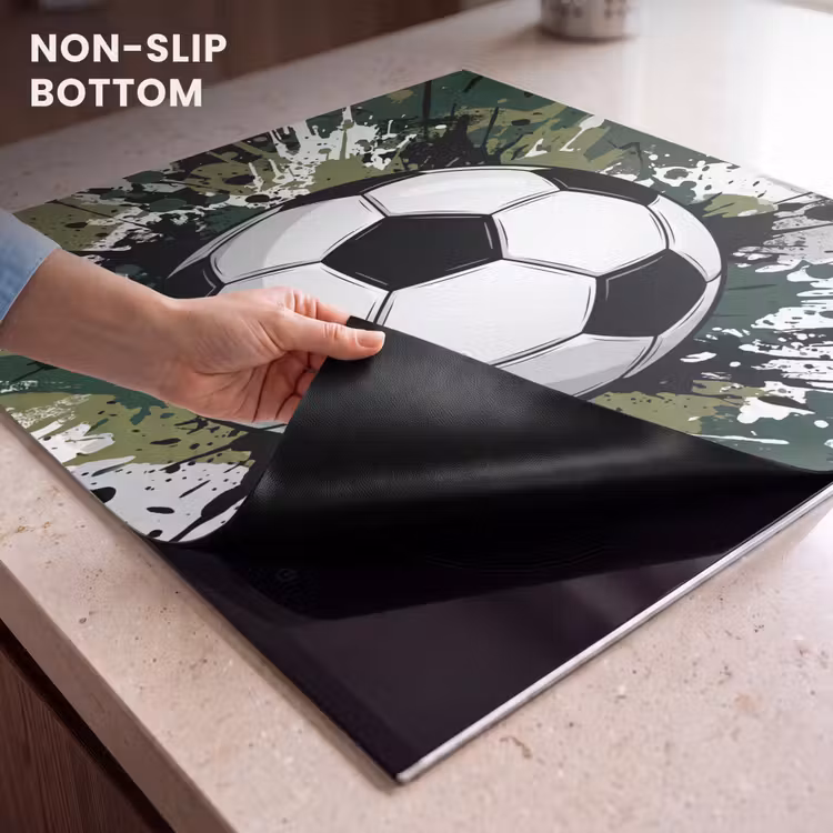 Induction hob cover - Soccer - Paint - Splatters - Green — 5