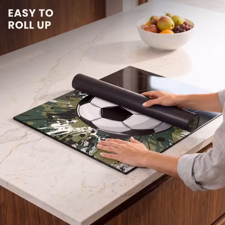 Induction hob cover - Soccer - Paint - Splatters - Green — 6