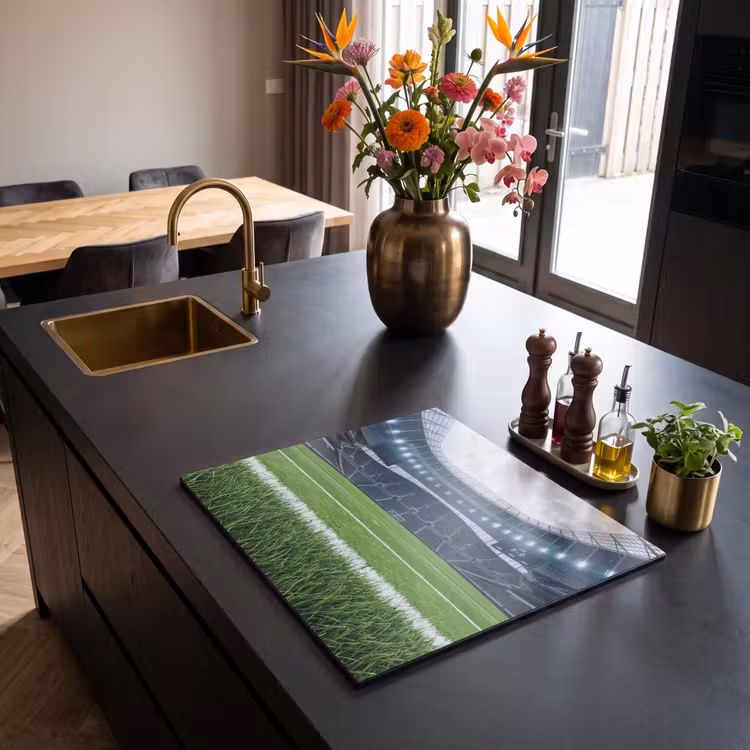 Induction hob cover - Soccer - Stadium - Sports - Green — 2