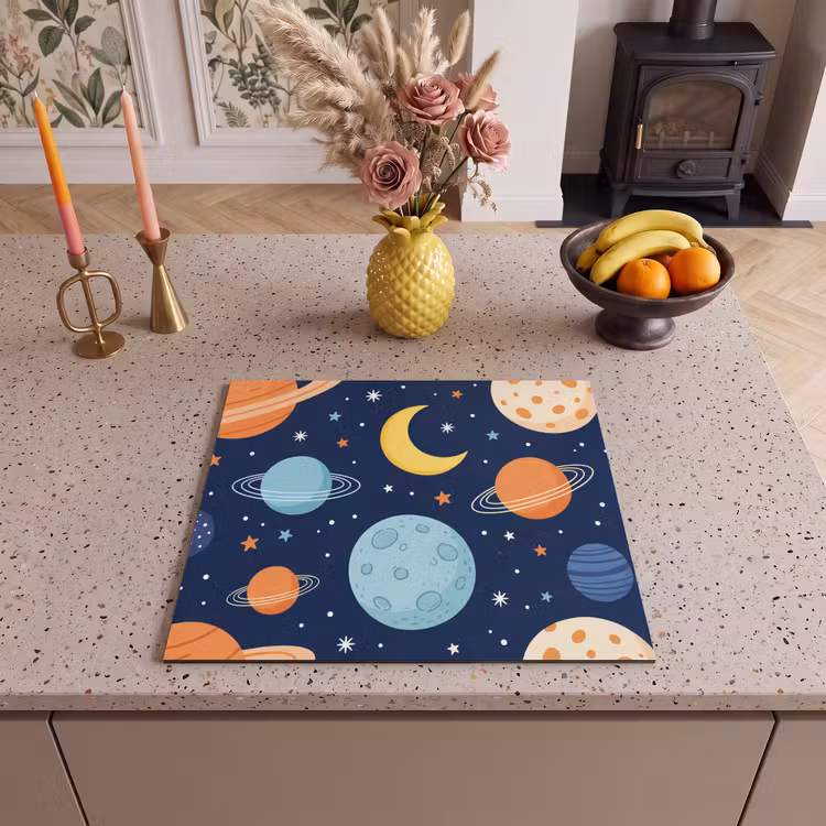 Induction hob cover - Space - Planets - Colorful — 3