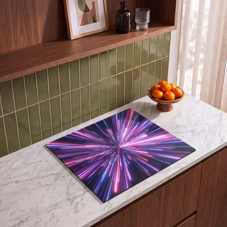 Induction hob cover - Speed of light - Space - Pink - Purple — 4