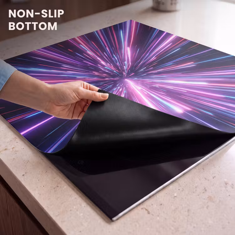 Induction hob cover - Speed of light - Space - Pink - Purple — 5