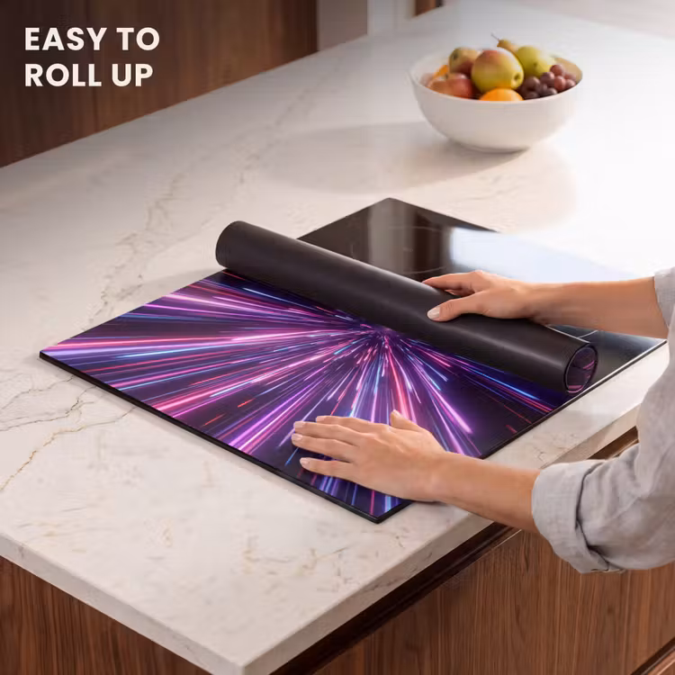 Induction hob cover - Speed of light - Space - Pink - Purple — 6