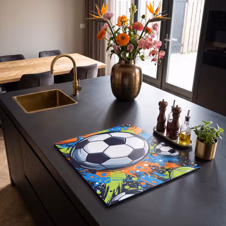 Induction hob cover - Sports - Balls - Colorful — 2