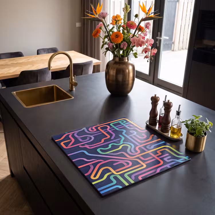Induction hob cover - Retro - Abstract - Neon — 2