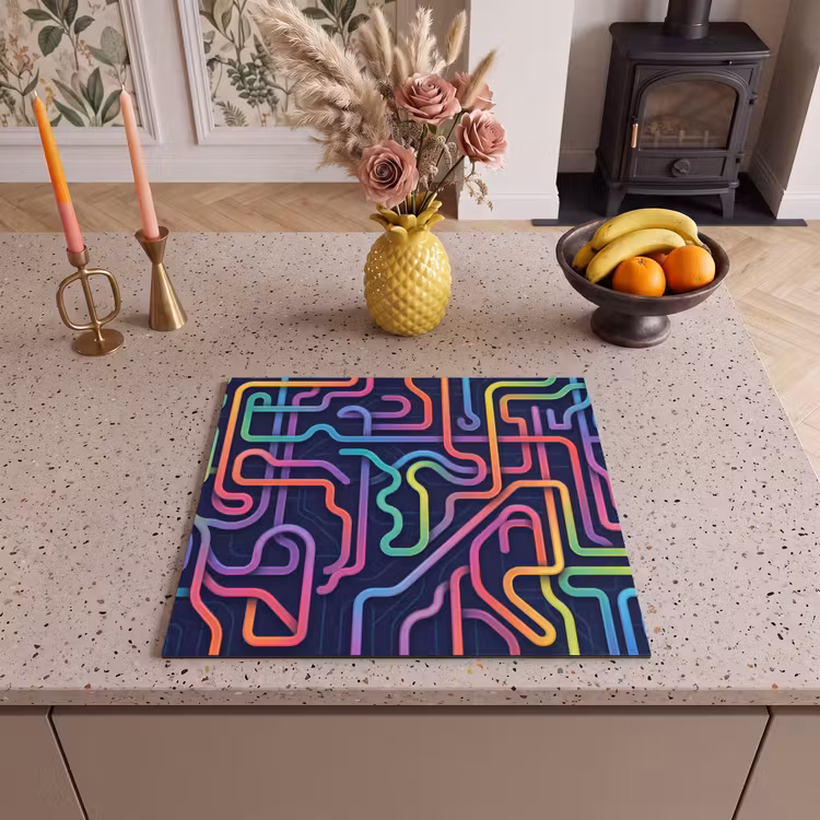 Induction hob cover - Retro - Abstract - Neon — 3