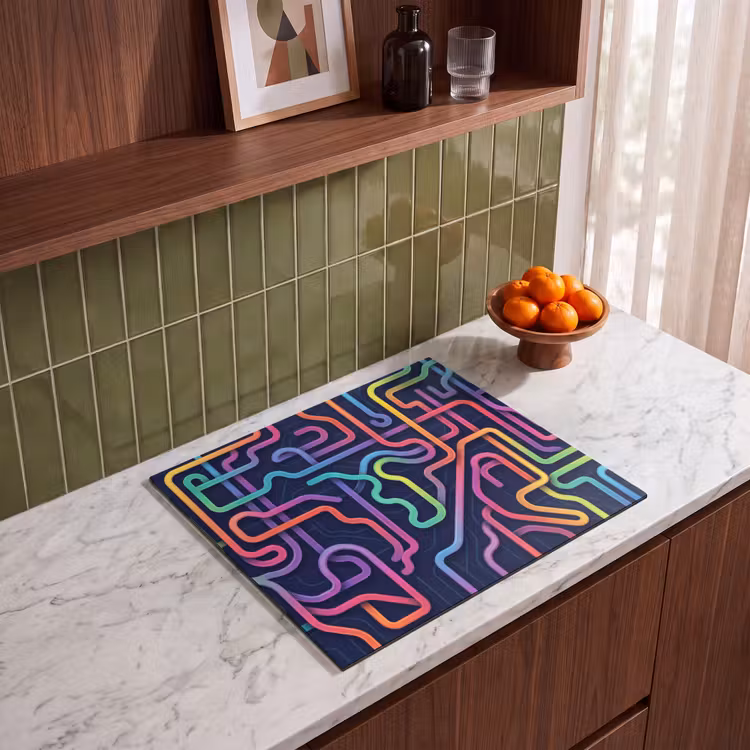 Induction hob cover - Retro - Abstract - Neon — 4