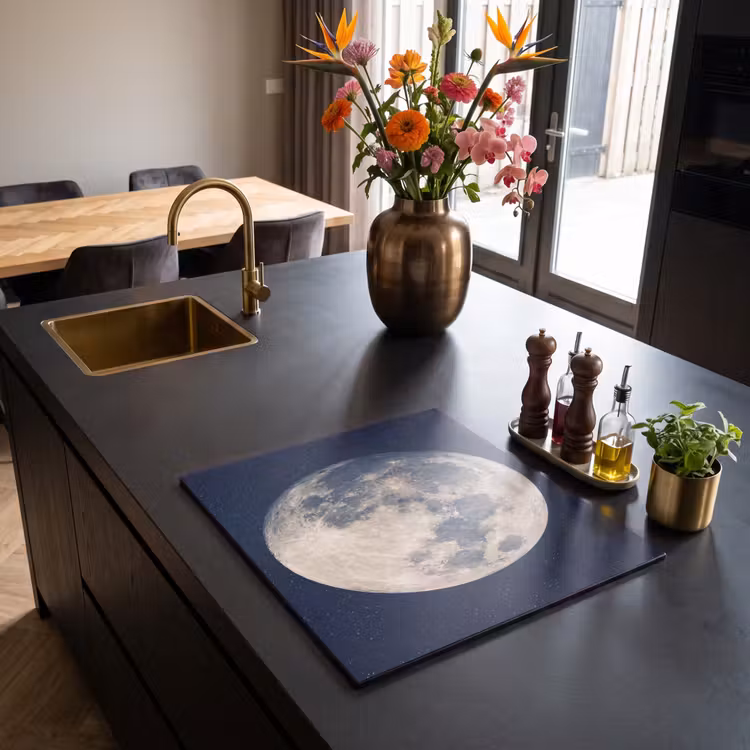Induction hob cover - Space - Moon - Cosmos — 2