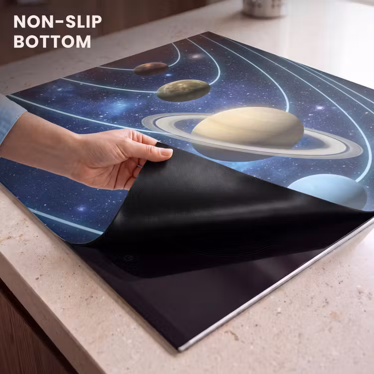 Induction hob cover - Space - Solar System - Blue — 5