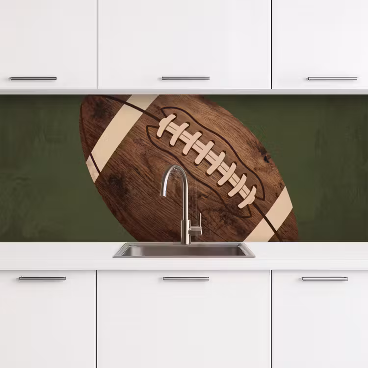 Kitchen splashback - Football - Wood - Sport - Green — 4