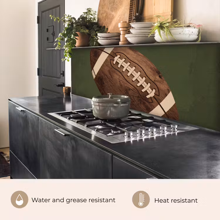 Kitchen splashback - Football - Wood - Sport - Green — 5