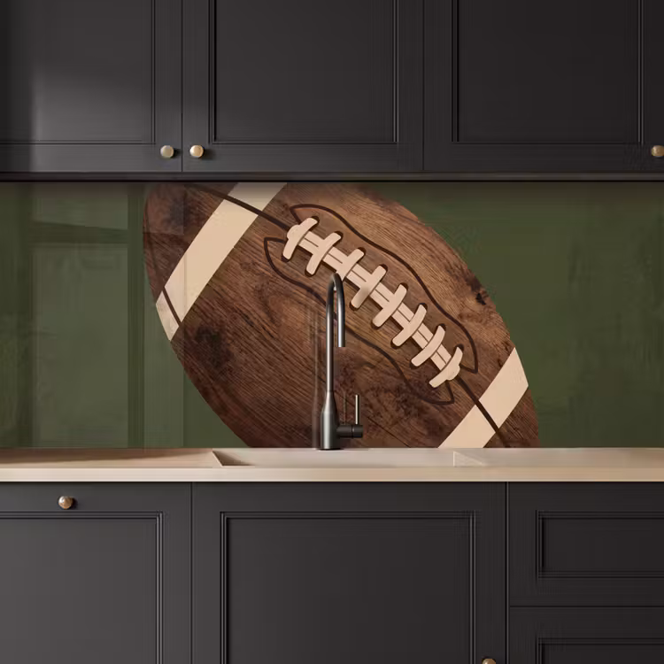 Kitchen splashback - Football - Wood - Sport - Green — 6