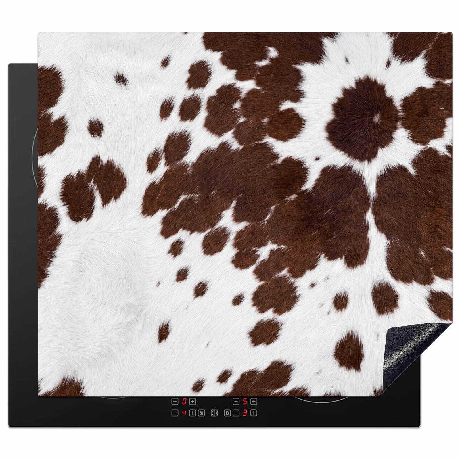 Induction hob cover - Cowhide - Classic - Brown — 1