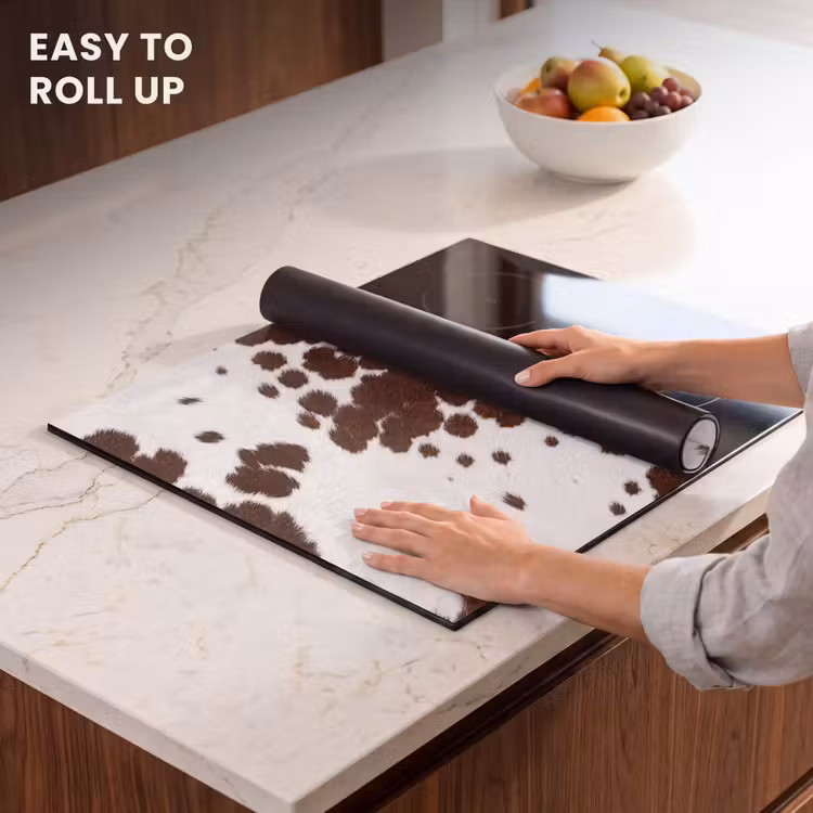 Induction hob cover - Cowhide - Classic - Brown — 6