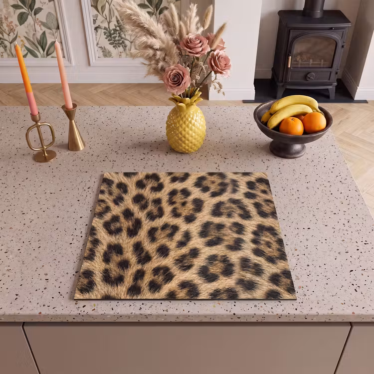 Induction hob cover - Leopard - Coat - Classic - Brown — 3