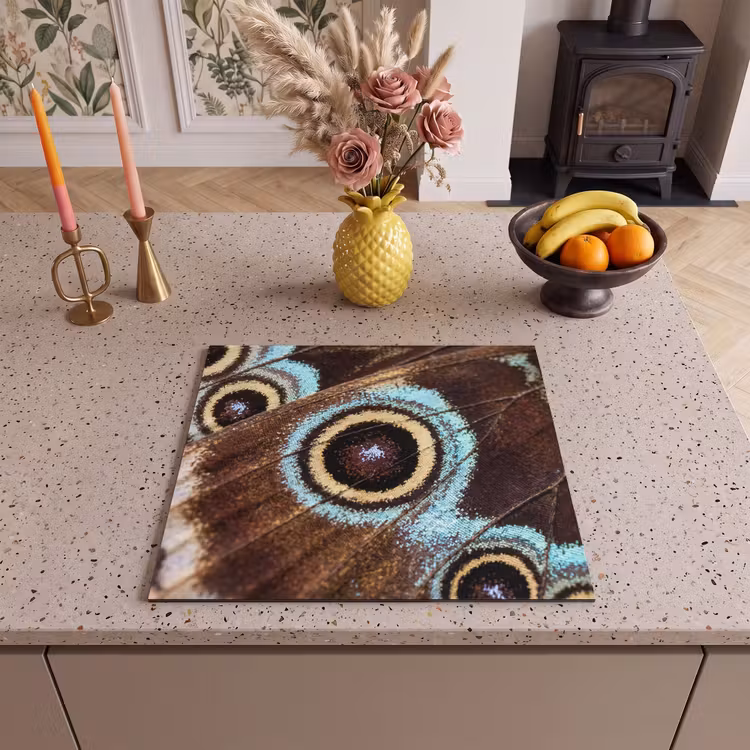 Induction hob cover - Wings - Butterfly - Blue — 3