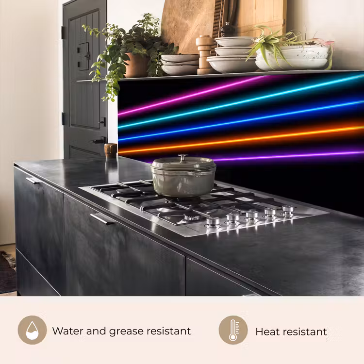 Kitchen splashback - Aesthetics - Retro - Neon — 5