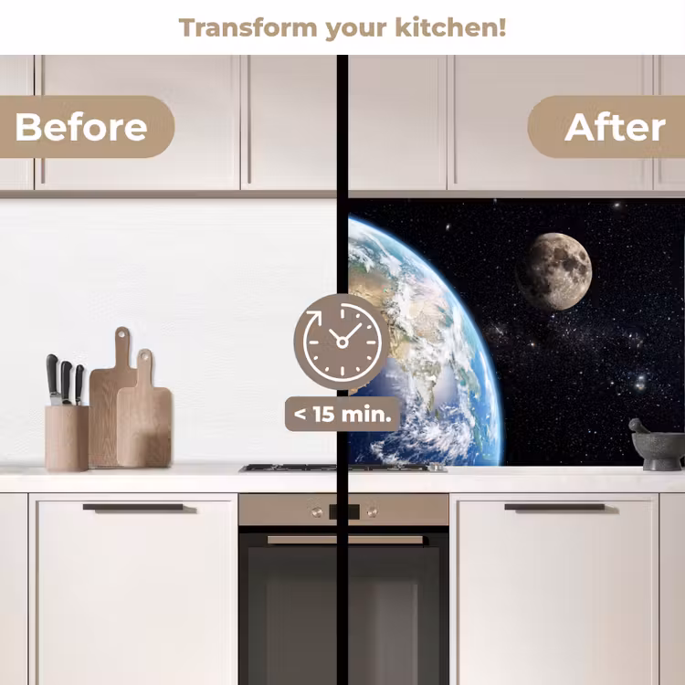 Kitchen splashback - Earth - Space - Blue - Green — 3