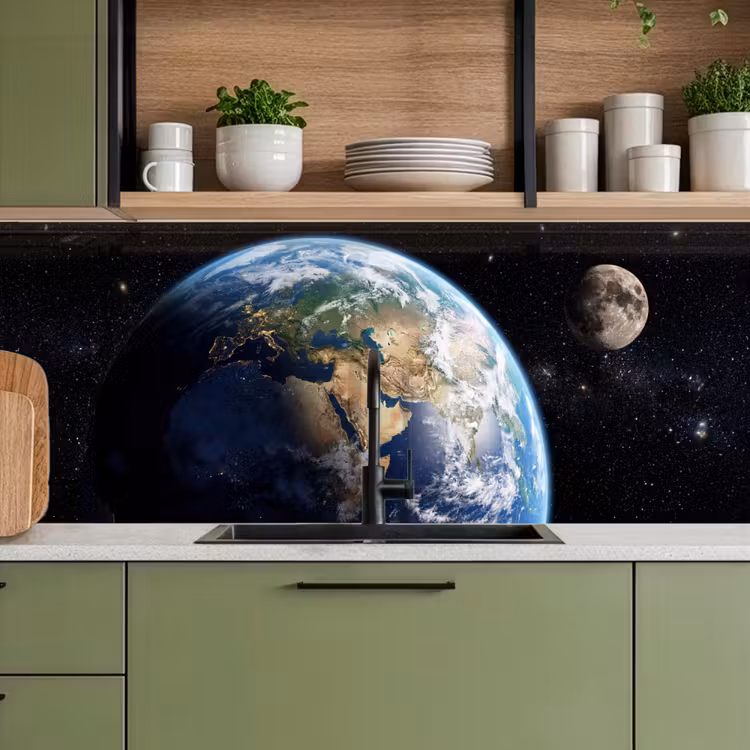 Kitchen splashback - Earth - Space - Blue - Green — 8
