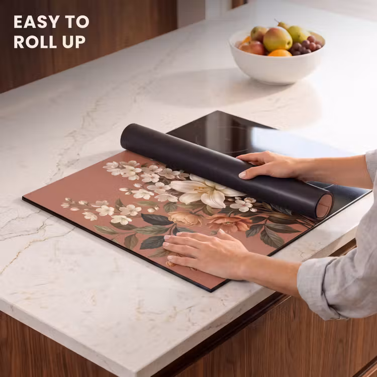 Induction hob cover - Bouquet - Retro - Colorful — 6