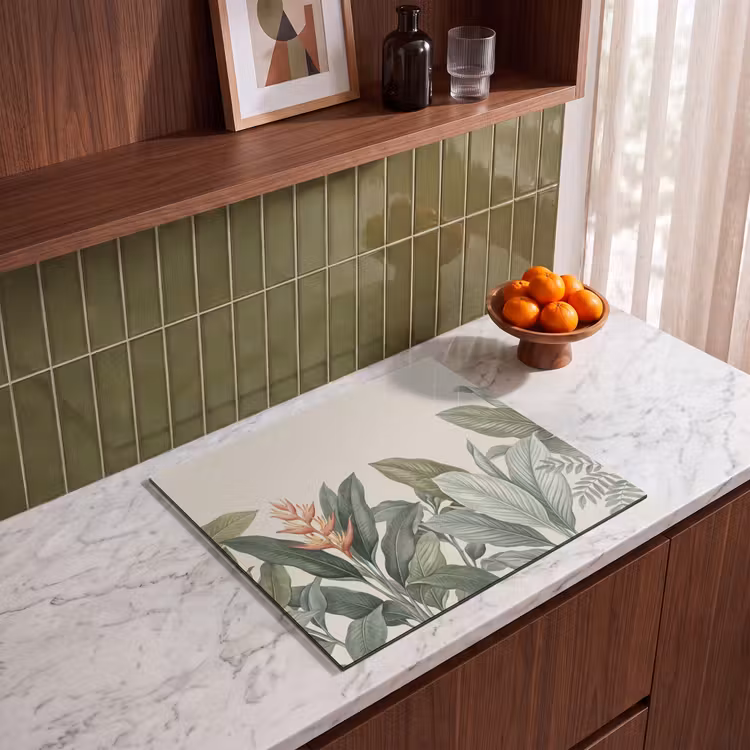 Induction hob cover - Tropical - Plants - Modern - Green — 4